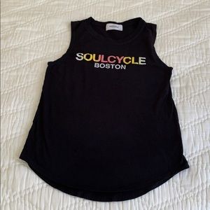 Black Boston SoulCycle M tank top. Pristine.